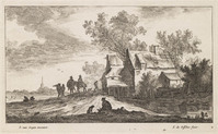 TvB G 3220
<br/>
Gebouwen aan het moeras
<br/>
<em>Visscher, Jan de (ca. 1636-na 1692)</em>